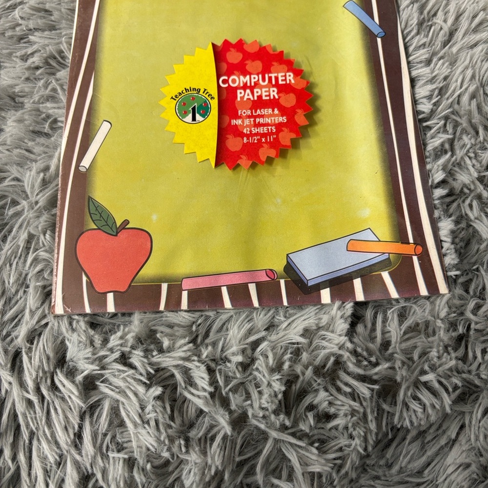 NWT NIP Teaching Tree 3 Packs Colorful Computer Paper Set Laser & Ink Jet 8.5x11 - Picture 6 of 16